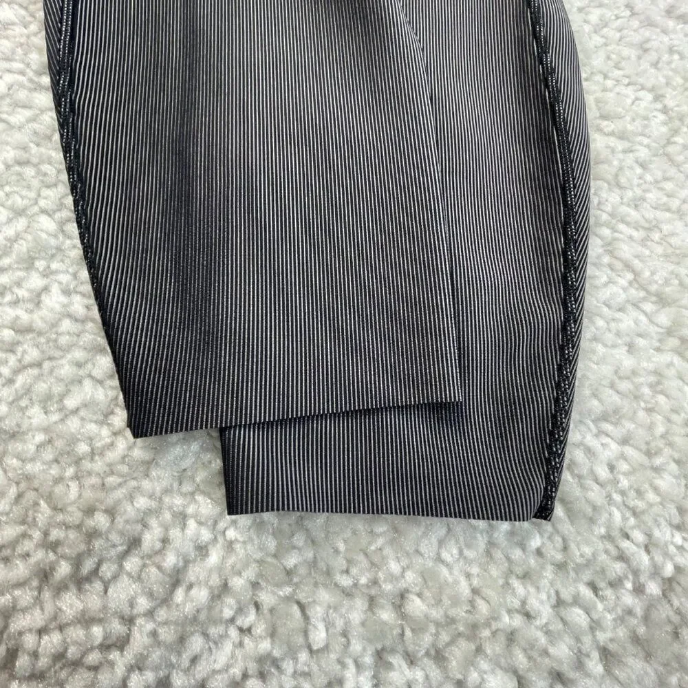 Lululemon Base Pace High Rise Tight Legging Two Toned Ribbed Black Womens 8
